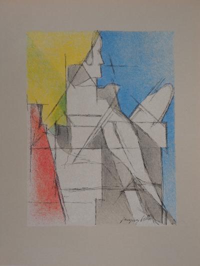 Jacques VILLON : Le lecteur - Lithographie originale signée 2