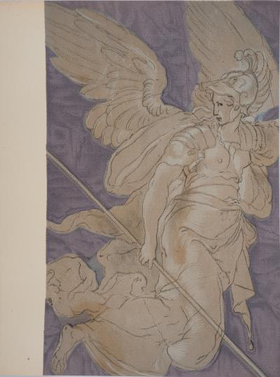 Niccolo DELL ABBATE (d’après) : Ange de la victoire - Lithographie 2
