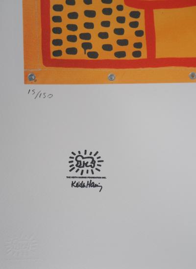 Keith HARING (d’après) - Exploding head - Sérigraphie signée 2