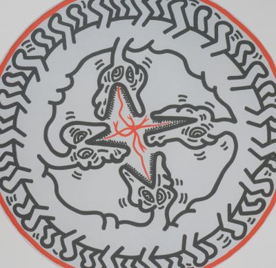 Keith HARING (d’après) - Dragon infini - Sérigraphie signée 2