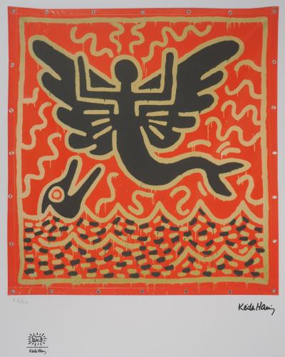 Keith HARING (d’après) - Sirène - Sérigraphie signée 2