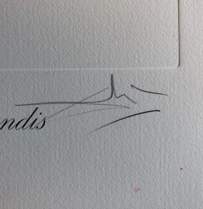 Salvador DALI - Narcissus Telephonans Inondis, 1972 - Lithographie originale signée au crayon 2
