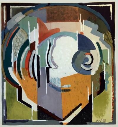 Albert GLEIZES - Composition Cubiste, 1915 - Lithographie originale 2