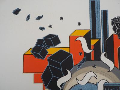 LE YAOUANC Alain : Le feu - Lithographie Originale Signée 2