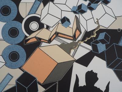 Alain LE YAOUANC : L’air, 1978  - Lithographie Originale Signée 2