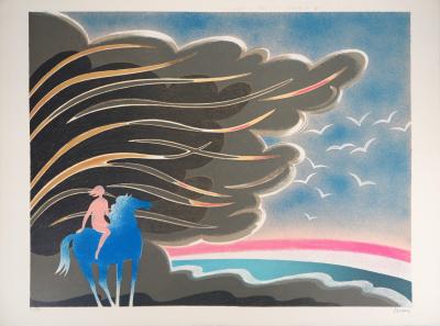 Albert ZAVARO : Amazone - Lithographie Originale Signée 2