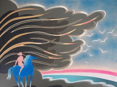 Albert ZAVARO : Amazone - Lithographie Originale Signée 2