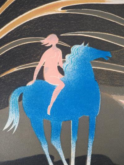 Albert ZAVARO : Amazone - Lithographie Originale Signée 2