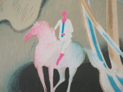 Albert ZAVARO : Chevauchée matinale - Lithographie originale signée 2