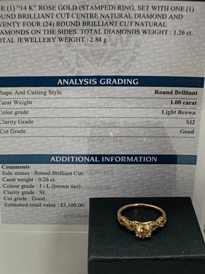 Rose Gold Diamond ring 1.00ct 2