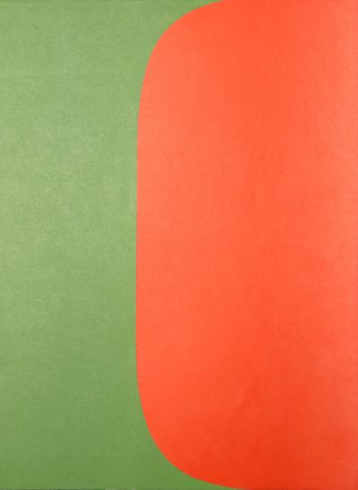 Ellsworth KELLY - Composition abstraite (J), 1964 - Lithographie de couverture imprimée sur doubles pages. 2