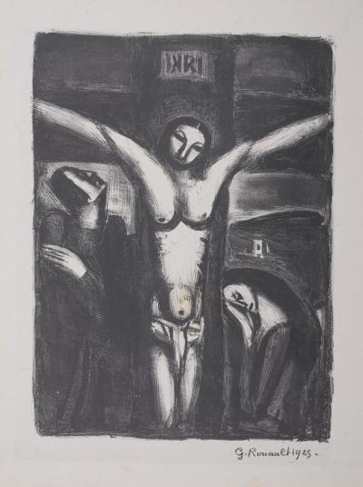 Georges ROUAULT - Christ en croix,1925 -  Lithograph 2