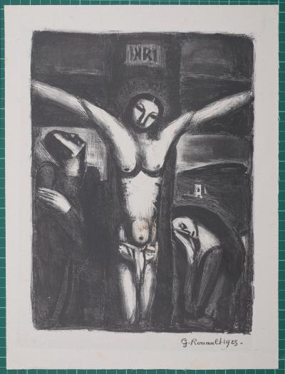 Georges ROUAULT - Christ en croix,1925 -  Lithograph 2