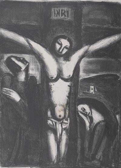 Georges ROUAULT - Christ en croix,1925 -  Lithograph 2