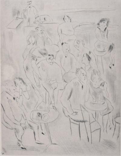 Jules PASCIN - Au bal (à Paris),1927 - Gravure originale 2