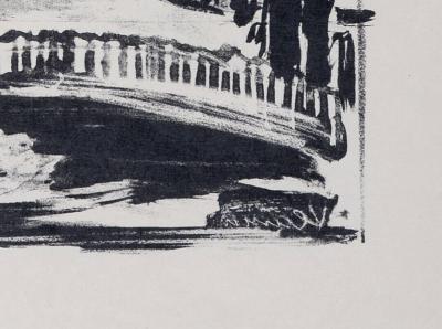 Maurice DE VLAMINCK - Paris Rue Souflot,1927 - Lithographie originale 2