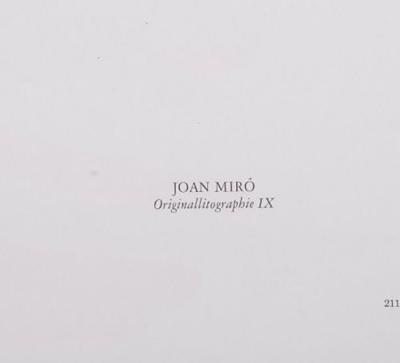 Joan MIRÓ - Lithographie IX, 1972 - Original lithograph 2