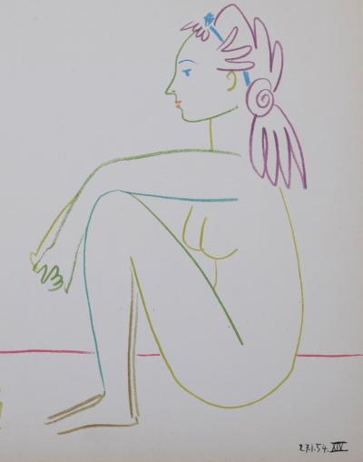 Pablo PICASSO - Deux nus ,1954 - Original lithograph 2