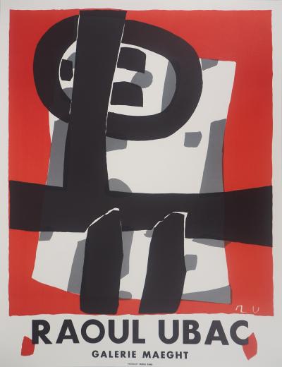 Raoul UBAC : Galerie Maeght Exposition 1950 - Lithographie signée 2