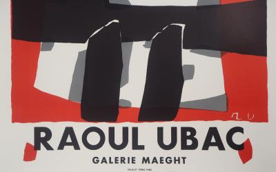 Raoul UBAC : Galerie Maeght Exposition 1950 - Lithographie signée 2
