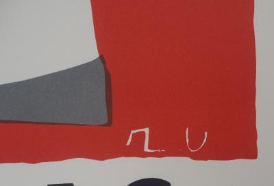 Raoul UBAC : Galerie Maeght Exposition 1950 - Lithographie signée 2