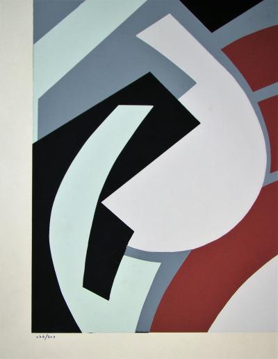 Silvano BOZZOLINI - Composition, 1954 - Sérigraphie originale signée et numérotée 2
