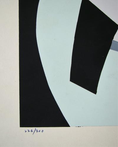 Sivano BOZZOLINI - Composition, 1954 - Original screenprint signed and numbered 2