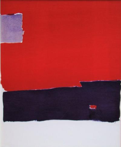 Nicolas DE STAËL (d’après) - Composition Paysage, 1959 - Pochoir 2
