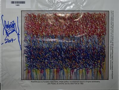 JonOne - Fondation Abbé Pierre, 2019 - Sac signé 2