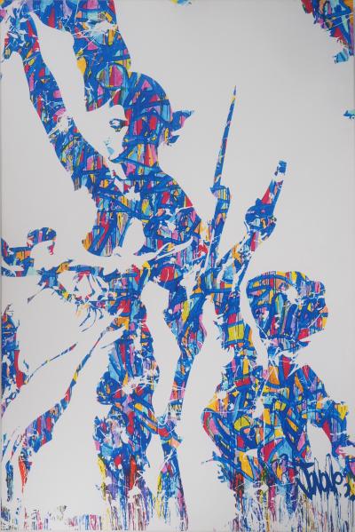 JonOne : Liberté, Egalité, Fraternité - Sérigraphie originale sur toile 2