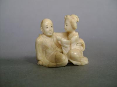 Japon époque Meiji - Netsuke érotique en ivoire 2