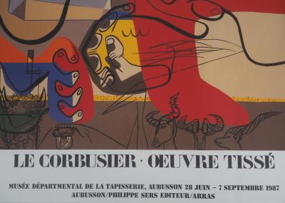 Le CORBUSIER (d’après) : Présence (Homme et Taureau), 1987 - Affiche originale 2