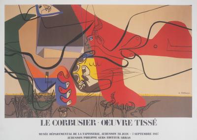 Le CORBUSIER (d’après) : Présence (Homme et Taureau), 1987 - Affiche originale 2