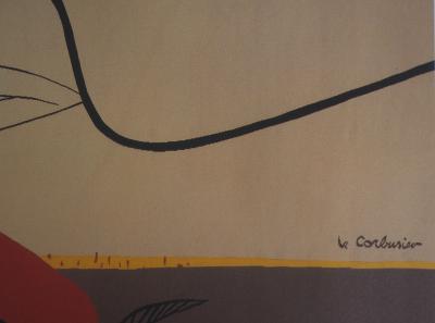 Le CORBUSIER (d’après) : Présence (Homme et Taureau), 1987 - Affiche originale 2