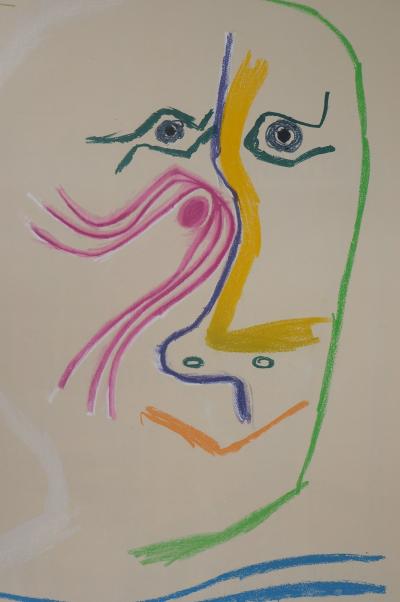 Pablo PICASSO (d’après) : Hommage à René Char - 1969 - Affiche lithographique 2