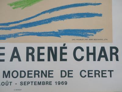 Pablo PICASSO (d’après) : Hommage à René Char - 1969 - Affiche lithographique 2