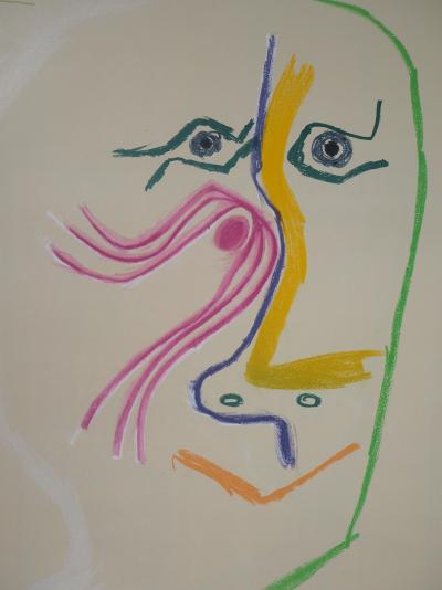 Pablo PICASSO (d’après) : Hommage à René Char - 1969 - Affiche lithographique 2