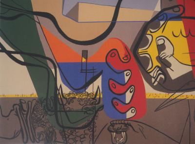 Le CORBUSIER (d’après) : Présence (Homme et Taureau), 1987 - Affiche originale d’époque 2