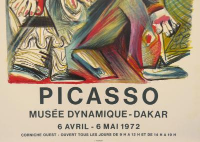 Pablo Picasso - Affiche lithographique originale  - Musée Dynamique, Dakar 1972 2