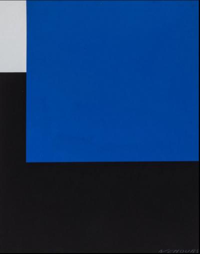 Aurélie NEMOURS - Espace bleu, 1959 - Sérigraphie signée au crayon 2