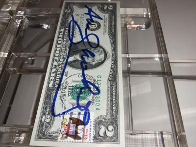 Andy WARHOL - Billet de 2$  - Billet signé au feutre 2