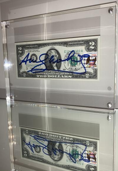 Andy WARHOL - Billet de 2$  - Billet signé au feutre 2