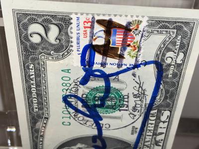 Andy WARHOL - Billet de 2$  - Billet signé au feutre 2