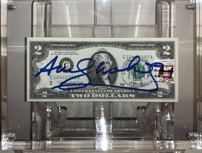 Andy WARHOL - Billet de 2$  - Billet signé au feutre 2