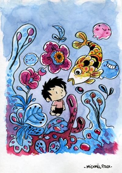 Mickaël ROUX - Aquatique - Dessin 2
