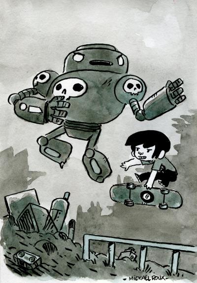 Mickaël ROUX - Robot - Dessin 2