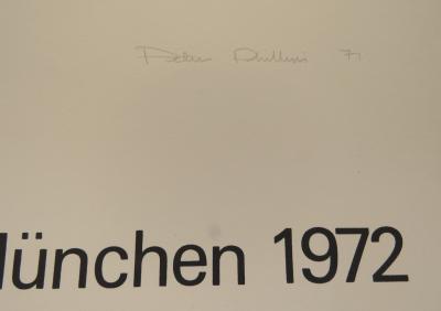 Peter PHILLIPS  - Jeux Olympiques de Munich, 1972 - Affiche lithographie signée au crayon 2