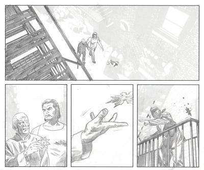 Michael LARK - Daredevil Issue 113 page 18 + - Planche originale 2