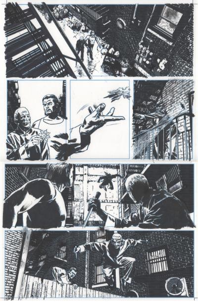 Michael LARK - Daredevil Issue 113 page 18 + - Planche originale 2