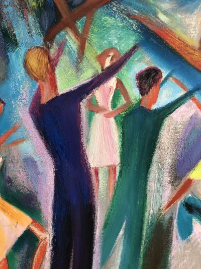 Jean BURKHALTER - Danse, 1968 - Peinture à l’huile 2